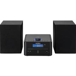 Reflexion HIF79FM Audio System FM Bluetooth USB MP3 CD AUX Incl Remote Control Speaker Box Black
