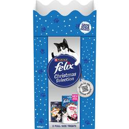 Felix Xmas Cracker Cat Treats 105g Blue