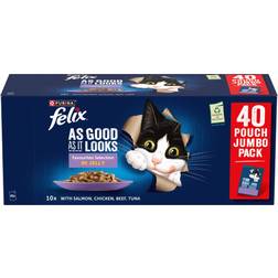 Felix As Good As It Looks Wet Cat Food 40 x 85 g