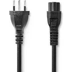 Nedis Strömkabel CH Typ 12 IEC-320-C5 2.00 m Rund PVC Svart