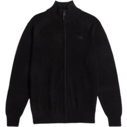 G-Star Detailed Full Zip Thru Sweater - Black