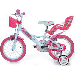 Dino Bikes Unicorn 16 Bike - Pink Kids Bike