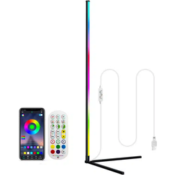 Rixus LED Corner Black Gulvlampe 150cm