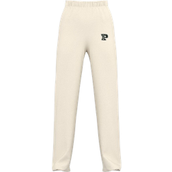 PINK Women's Ivy Fleece Straight Leg Sweatpants - White Shell