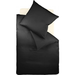 Fleuresse Interlock Jersey Duvet Cover Black (200x135cm)