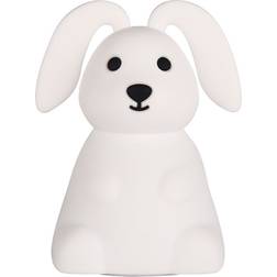CarloBaby Bunny Floppy Ears LED Hvid Natlampe