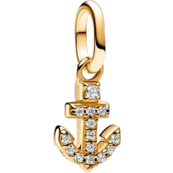 Pandora ME Anchor Mini Dangle Charm - Gold/Transparent