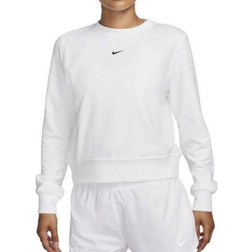 Nike Dri-Fit Crew Neck French Terry Sweatshirt - White/Black
