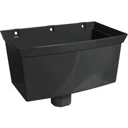FloPlast Black 68mm Round Gutter Hopper