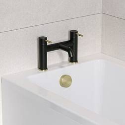 Arissa Black And Brass Bath Mixer