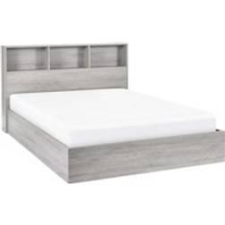 Julian Bowen Bali Double Grey Oak Storage Frame Bed