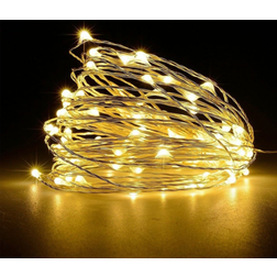 Shatchi Christmas LED Silver Wire 6 x 1.5 x 2 cm String Light