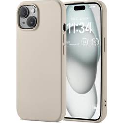 Mobique Mobique iPhone 14 Mobilskal TPU Beige