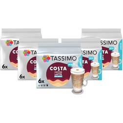 Tassimo Costa Skinny Latte Coffee Pods Pack of 5