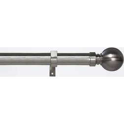 Caecus Extendable Metal Eyelet Ball Curtain Pole 120-220 cm