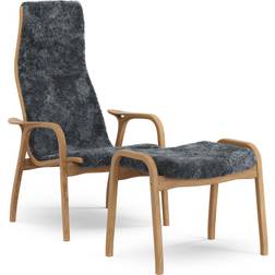 Swedese Lamino & Footstool Charcoal Fåtölj 101cm