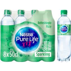 Nestlé Pure Life Pure Life Sparkling Spring Water 8 x 500 ml 50cl