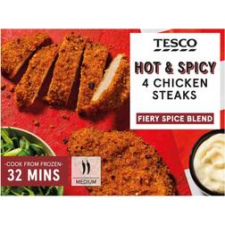 Tesco 4 Hot and Spicy Chicken Steaks 380 G 380g