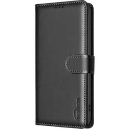 Binfen Faux Leather Flip Cover with RFID Blocking for Galaxy A26 5G Black