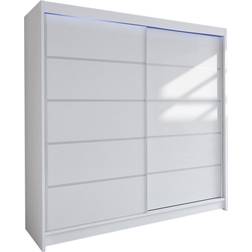 Mirjan24 180 x 215 cm Vit Garderob