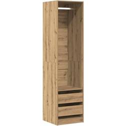 vidaXL Ek 50 x 50 x 200 cm Konstruerat Trä Garderob 50x200cm