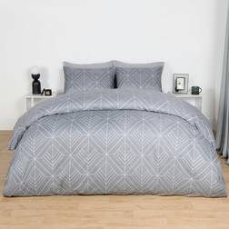 OHS Isaac Duvet Cover Grey (230x220cm)