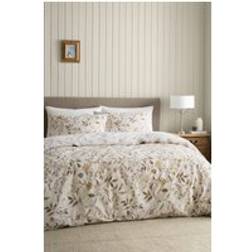 Catherine Lansfield Isadora Floral Set Single Duvet Cover Beige, Natural