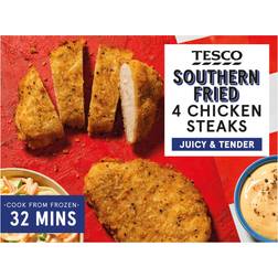 Tesco 4 Southern Fried Chicken Steaks 380 G 380g 4pcs