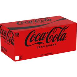 Coca-Cola Zero Sugar Soft Drink 18 x 330 ml 33cl
