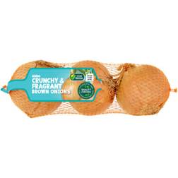 Asda 3 Crunchy Fragrant Brown Onions 3pcs 1pack