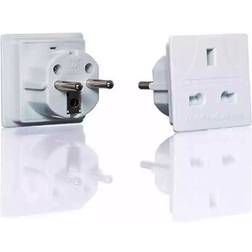 Pifco European Travel Adaptor Plug 2 Pin