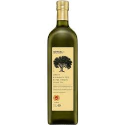 Odysea Greek PDO Kalamata Extra Virgin Olive Oil Glass Bottle 1 Litre