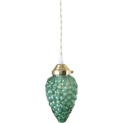 Strömshaga Loftlampe Grøn Og Messing Pendel