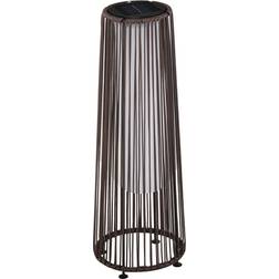 OutSunny Rattan Solarlampe 21.5 x 21.5 x 61 cm Braun