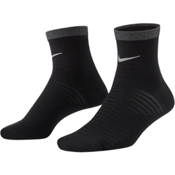 Nike Spark Lightweight Running Ankle Socks - Black/Reflect Silver