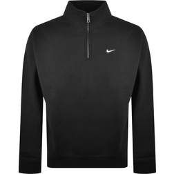 NIKE Solo Swoosh Men's 1/4-Zip Top - Black/White