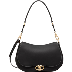 Valentino Garavani Ohval Medium Shoulder Bag - Black