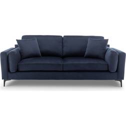 Fairmont Park Velvet Navy Blue 85cm H X 206cm W X 90cm D Sofa 206cm 3 Seater