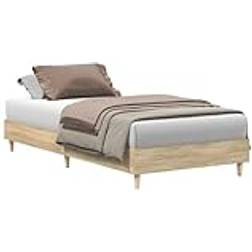 vidaXL Sengestel Uden Madras 90x200 cm Konstrueret Træ Sengeramme