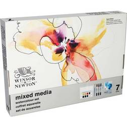 Winsor & Newton Blandede Medier Akvarelsæt Med 7 Stk