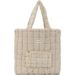Conmé Faux Fur Net Bag - Beige