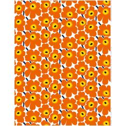 Marimekko Pieni Unikko Tablecloth White, Orange