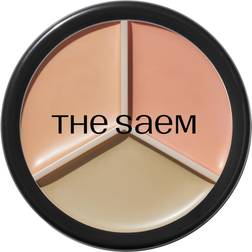 The Saem Cover Perfection Triple Pot Concealer #01 Correct Beige