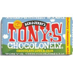 Tony's Chocolonely Vit Choklad Strawberry Cheesecake 180g