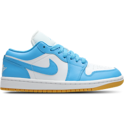 Nike Jordan 1 Low W - White/Gum Light Brown/Dark Powder Blue