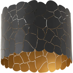Lindby Aralena Black/Gold Ceiling Flush Light ∅ 26cm