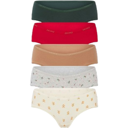 SKIMS Cotton Logo Hipster 5-pack - Spruce Multi