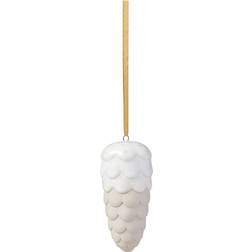 Villeroy & Boch Winter Glow Cone Beige Christmas Tree Ornament 8.8cm