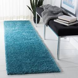 Wade Logan Vahrij Looped Hooked Rug 66 x 183 cm Turquoise, Blue