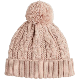 H&M Lined Cable-Knit Beanie - Light Dusty Pink (1255414001)